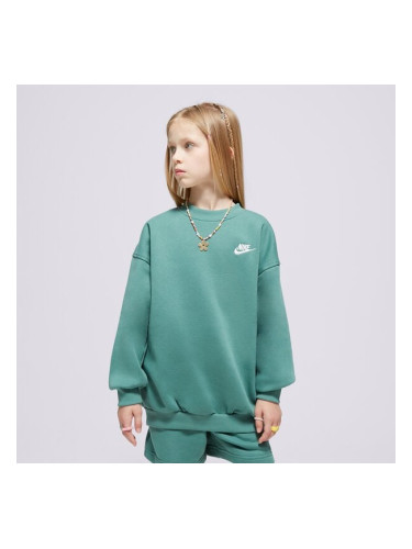 Nike Суитчър Sportswear Club Fleece Girl детски Дрехи Суичъри FD2923-361 Зелен