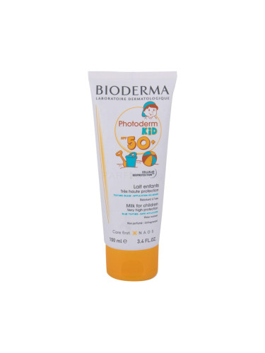 BIODERMA Photoderm Kid Milk SPF50+ Слънцезащитна козметика за тяло за деца 100 ml