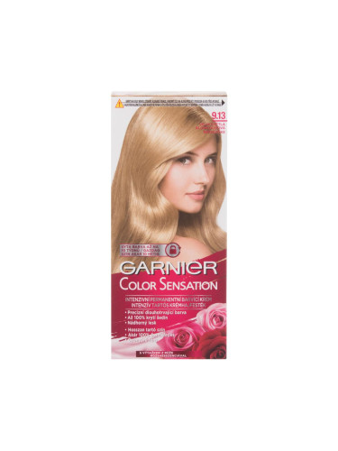 Garnier Color Sensation Боя за коса за жени 40 ml Нюанс 9,13 Cristal Beige Blond увредена кутия