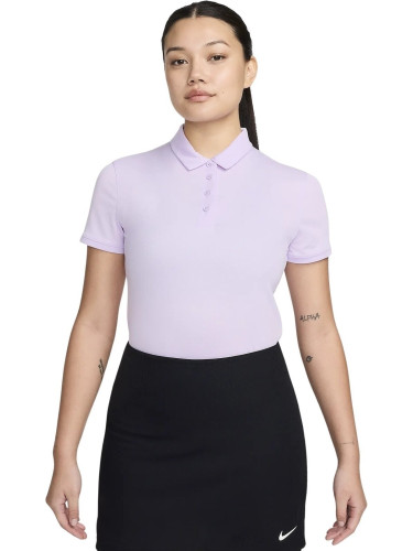 Nike Dri-Fit Victory Solid Womens Polo Violet Mist/Black XS