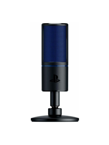 Микрофон Razer Seiren X PS4 (RZ19-02290200-R3G1), USB, със стойка, 20Нz~20kНz, USB, бял