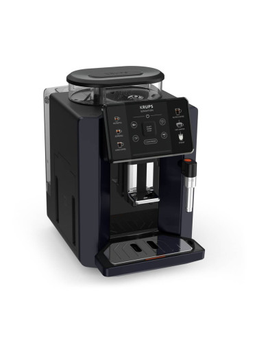 Кафеавтомат Krups Sensation EA910B10, 1450W, 15 bar, 3 настройки на температурата, 1.7л. резервоар, LCD екран, черен