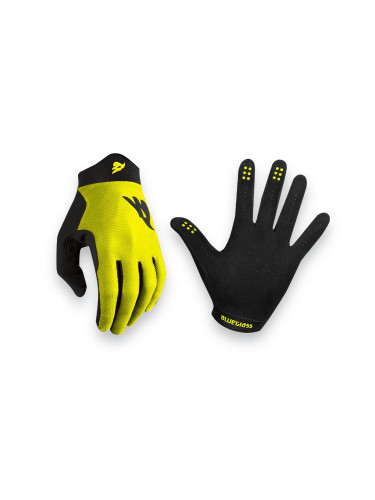 Cyklistické rukavice Bluegrass Union reflex žlutá, M