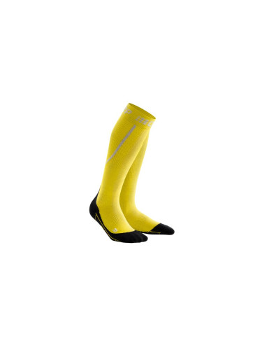 Women's Winter Compression Knee-High Socks CEP Yellow/Black