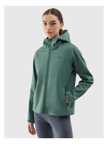Women's windproof softshell jacket 5000 4F membrane - green