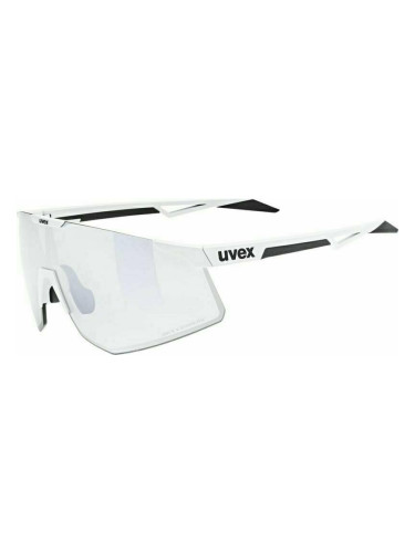 UVEX Pace Perform V White Mat/Variomatic Litemirror Silver Колоездене очила