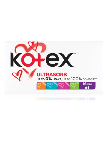 Kotex Ultra Sorb Mini тампони 16 бр.