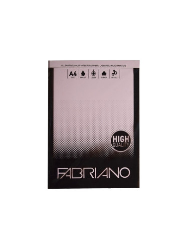Копирен картон Fabriano, A4, 160 g/m2, светлорозов, 250 листа