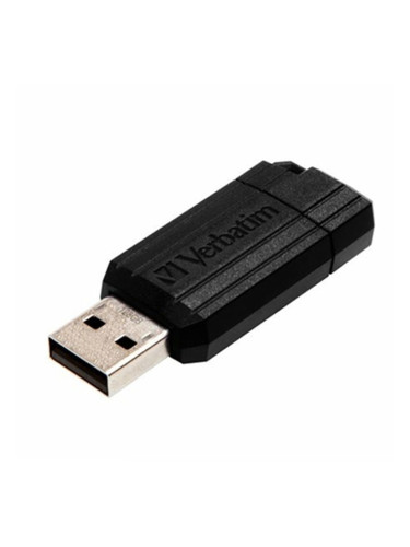 Памет 128GB USB Flash Drive, Verbatim Pinstribe, USB 2.0, черна