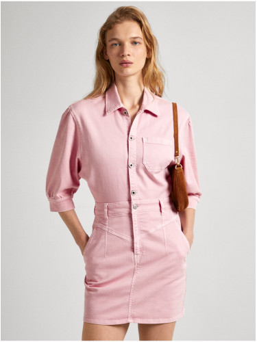 Pink Women's Denim Dress Pepe Jeans Gracie - Women's