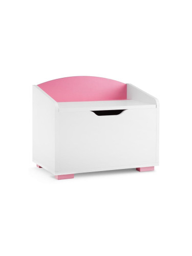 Детски контейнер за съхранение на вещи PABIS 50x60 см бял/розов