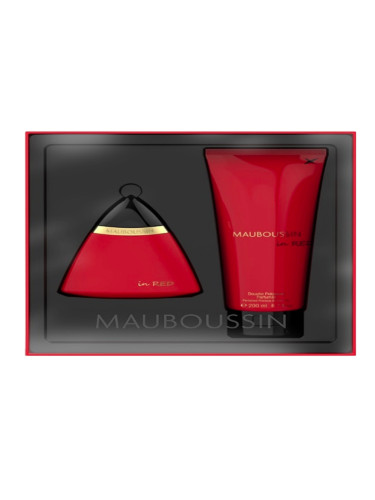 Mauboussin In Red Дамски комплект EDP Парфюм 100 ml Душ гел 200 ml