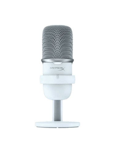 Микрофон HyperX SoloCast, USB, кардиоиден, 96kHz, бял