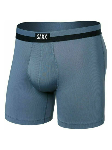 SAXX Sport Mesh Boxer Brief Stone Blue M Фитнес бельо