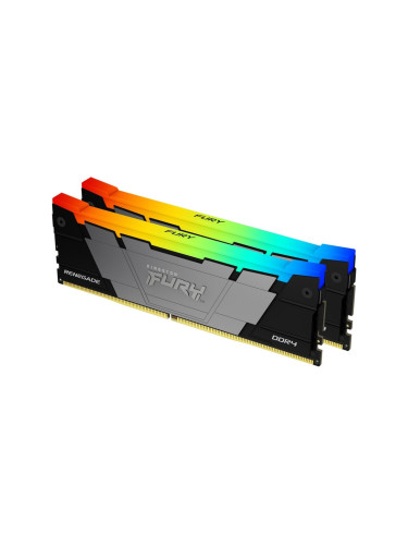 Памет 16GB (2x8GB) DDR4 3600MHz, Kingston FURY Renegade RGB, KF436C16RB2AK2/16, 1.35V