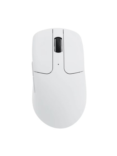 Мишка Keychron M2 Mini White, оптична (26000dpi), жична/безжична, Bluetooth, 2.4GHz, USB-C, бяла, PixArt PAW 3395 сензор