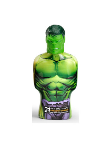 Marvel Avengers Bubble Bath & Shampoo шампоан и пяна за вана 2 в 1 за деца Hulk 350 мл.