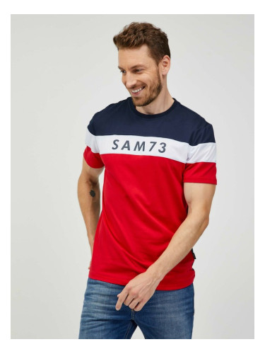 Sam 73 Kavix T-shirt Cherven
