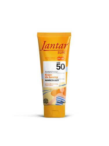 Слънцезащитен крем за лице с висока защита SPF 50 Farmona Jantar SUN Amber