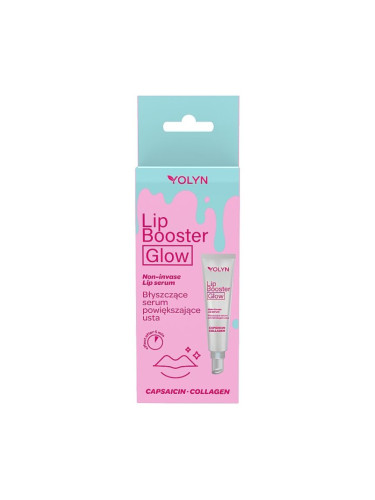 Подхранващ серум-бустер за по-плътни и обемни устни Yolyn Lip Booster Glow