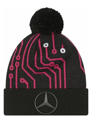 Mercedes-Benz Replica All Over Print Cuff Knit Bobble Black/Red UNI Шапка