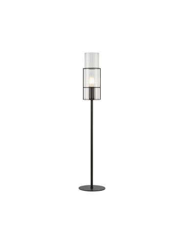 Markslöjd 108556 - Настолна лампа TUBO 1xE14/40W/230V 65 см черна/прозрачна