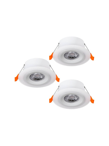 Eglo 900913 - К-кт 3x LED Лампа за окачен таван CALONGE 3xLED/4,8W/230V бял