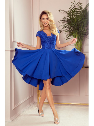 Официална рокля в син цвят 300-3