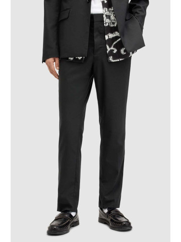 Панталон AllSaints DIMA в черно със стандартна кройка