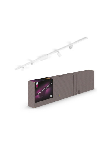 Philips-К-кт 4бр.LED RGB димируеми спотове за релсова система Hue LED RGB/20,8W/230V