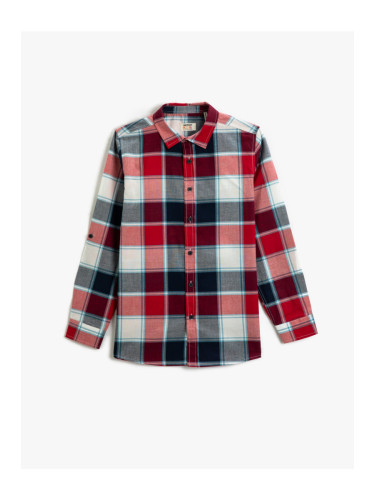 Koton Long Sleeve Shirt Checked With Buttons