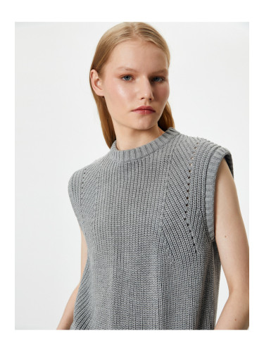 Koton Knit Sweater Crew Neck Sleeveless