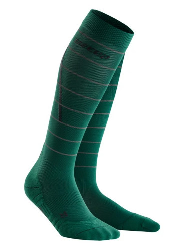 Men's compression knee-high socks CEP Reflective green, III
