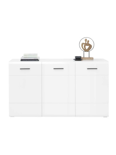 КОМОД АВАНТИ С 3 ВРАТИ 150/41.6/84.6h БЯЛ ГЛАНЦ