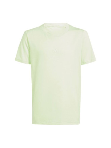 adidas TRAINING AEROREADY T-SHIRT Тениска за момчета, светло-зелено, размер