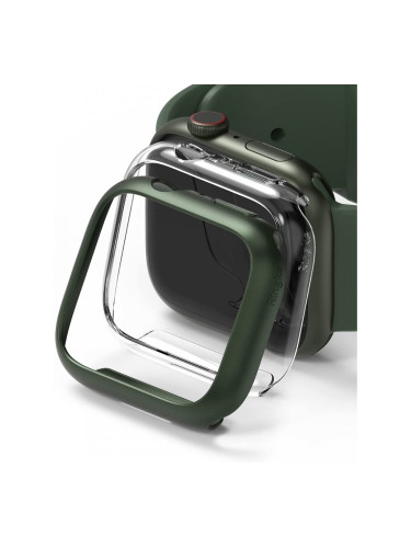 Ringke Slim Case за Apple Watch 7 41mm (2 броя зелен+прозрачен)
