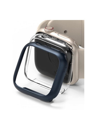 Ringke Slim Case за Apple Watch 7 41mm (2 броя тъмно син+прозрачен)