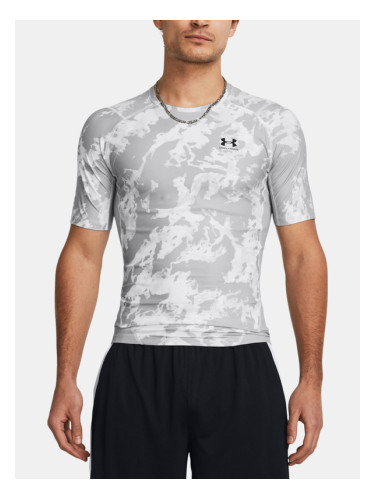 Under Armour UA HG Iso-Chill Prtd SS T-shirt Siv