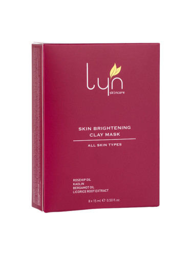 LYN Skincare Skin Brightening Clay Mask Маска за лице унисекс 120ml