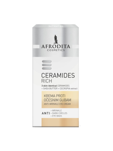 AFRODITA Ceramides Rich Anti-Wrinkle Eye Cream Продукт за очи дамски 15ml