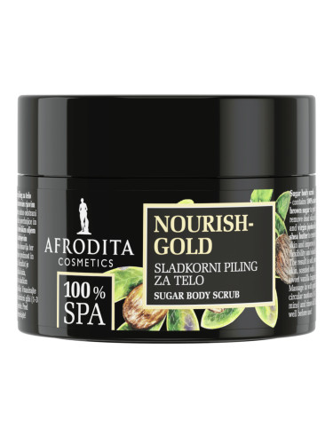 AFRODITA 100% Spa Nourish Gold Body Scrub Ексфолиант за тяло дамски 175gr