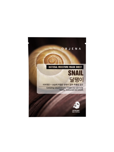 ORJENA Natural Moisture Sheet Mask – Snail Маска за лице дамски 23ml