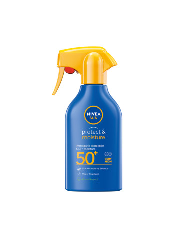 NIVEA Sun Protect & Moist. Trigger spray SPF 50+ Слънцезащитен продукт дамски 270ml