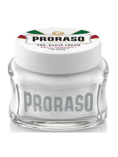 PRORASO Pre Shave Cream Sensitive Green Tea Крем за бръснене мъжки 100ml