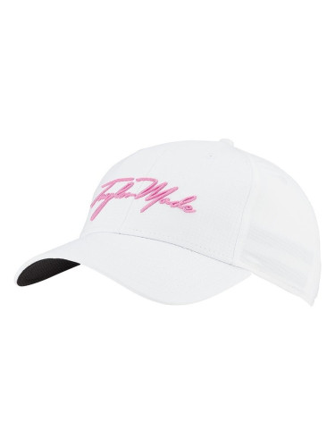 TaylorMade Womens Script Hat White/Pink