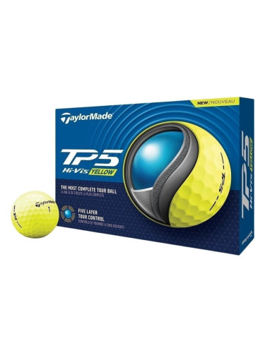 TaylorMade TP5 Golf Balls Yellow 2024