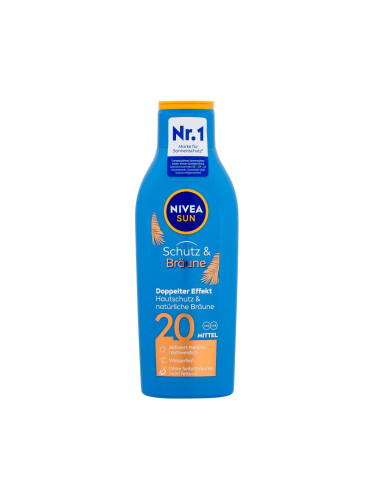 Nivea Sun Protect & Bronze Sun Lotion SPF20 Слънцезащитна козметика за тяло 200 ml