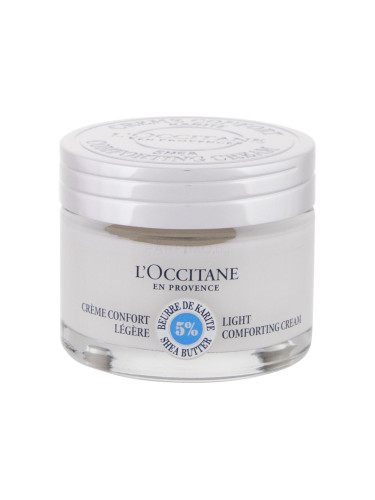 L'Occitane Shea Butter Light Comforting Cream Дневен крем за лице за жени 50 ml