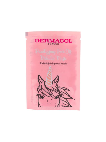 Dermacol Beautifying Peel-off Metallic Mask Brightening Маска за лице за жени 15 ml
