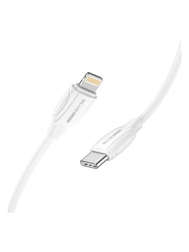 Кабел USB BLUE Power B2BX19 Lightning-Type C, 2м, 3A, в кутия, Бял